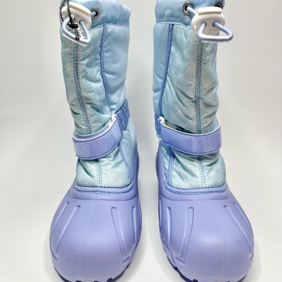 NEW Disney X Sorel Youth Frosted Purple Flurry Frozen Elsa Snow Boots US 4 - Picture 3 of 7